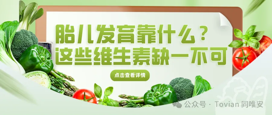 胎儿发育靠什么?这些维生素缺一不可